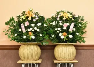 1対の供花
